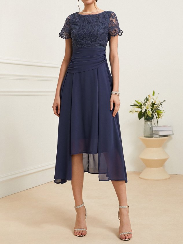 Women Elegant Mother Of The Bride Dress Wedding Guest Lace Dress