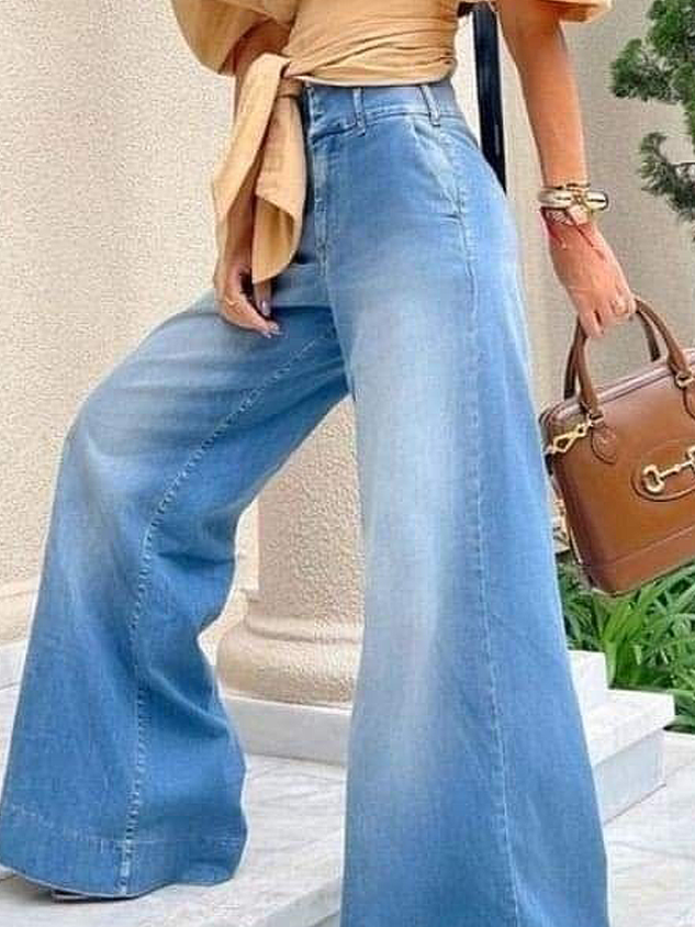 Denim Plain Urban Jeans
