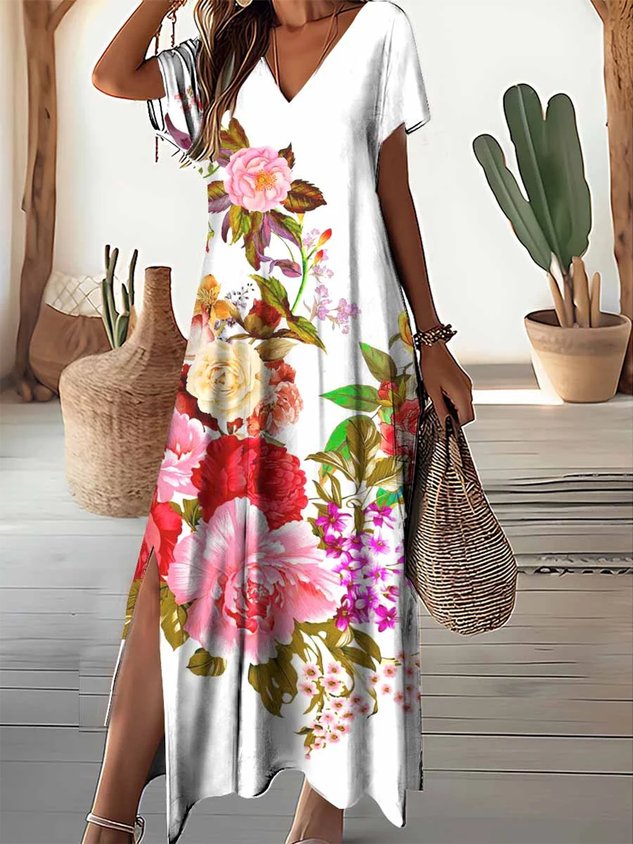 JFN Loose Elegant Floral Dress